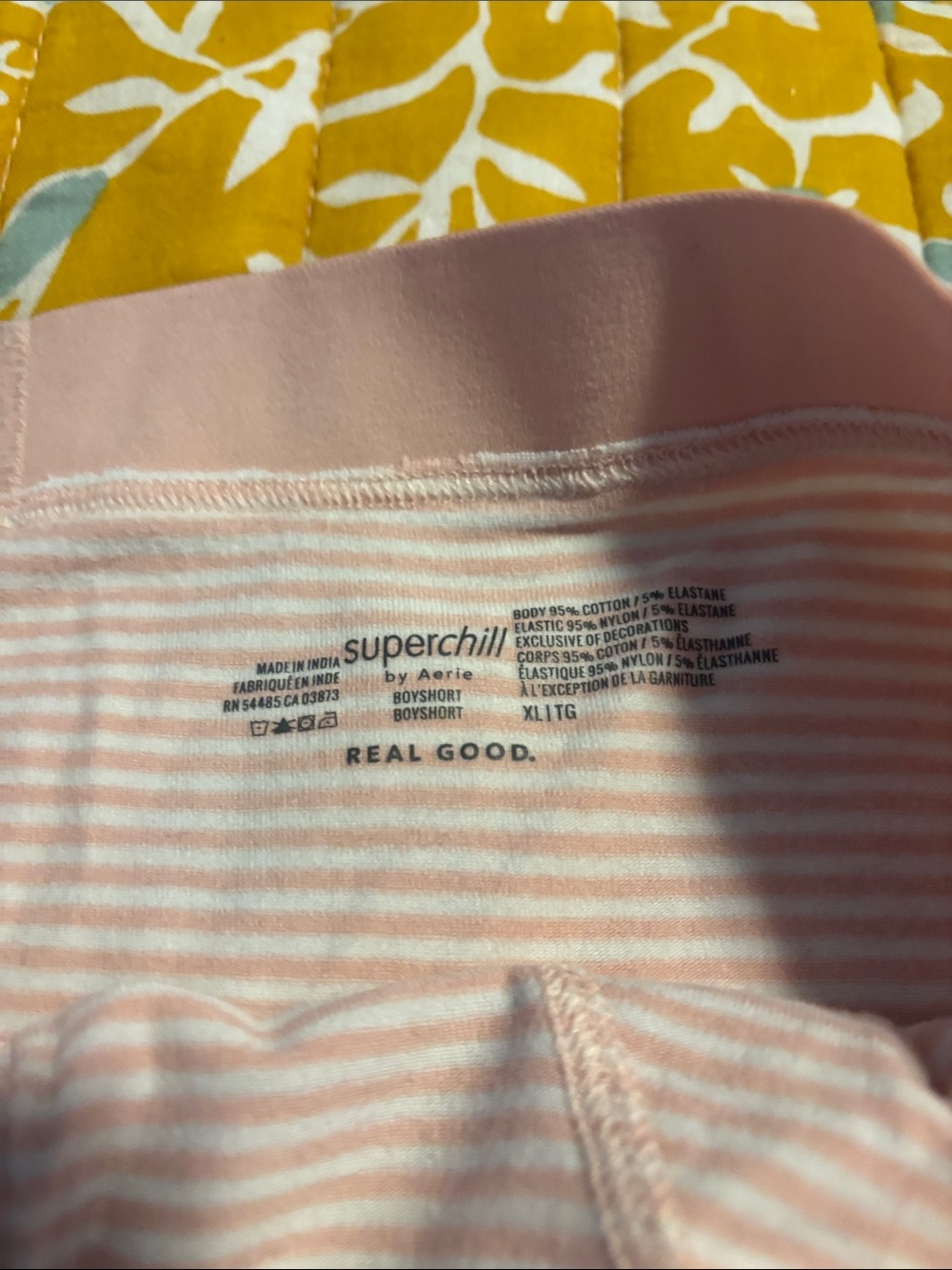 Aerie Boyshort Boxer Women’s Panties Lot Pink Black Tan Stripes - Picture 4 of 4